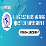AIIMS BSc Nursing 2026 Shift 1 Question Paper with Solutions PDF